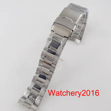 Correa de Metal de reloj de acero inoxidable pulido 316L, 20MM de ancho, compatible con funda BLIGER de 40mm, nuevo 2024 - compra barato