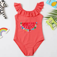 3~8Y Baby Girls Swimwear one piece Girls swimsuit  Watermelon Children Swimwear Swimsuit for Kid Girls Kids Beachwear-SW411 2024 - buy cheap