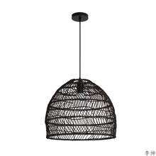 Modern Pendant Lights Rattan Hand-woven Lampshade Cafe Restaurant Indoor Industrial Lighting Pendant Lamp Home Decor Luminaria 2024 - buy cheap