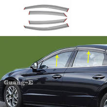 Pegatina para cubierta de carrocería de coche, visera de viento para ventana de plástico, protector solar para lluvia, piezas de ventilación, para Hyundai Sonata DN8 10, 2020, 2021 2024 - compra barato