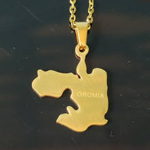 love Oromia Map pendent Necklace Oromia women girls necklace gold necklace Jewelry 2024 - buy cheap