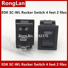 [Sa] interruptor rocker importado do japão de edk argolas 3a250v 5a125v 4 pés 2 arquivos iluminado -- 20 tamanhos 2024 - compre barato