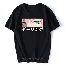 Camiseta estampada heartin the fresxx anime harajuku zero two belas girl, camiseta masculina, camiseta de algodão para verão, camiseta hip hop 2024 - compre barato