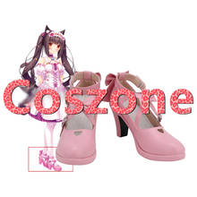 Nekopara chocolate rosa cosplay sapatos botas halloween carnaval cosplay acessórios de traje 2024 - compre barato