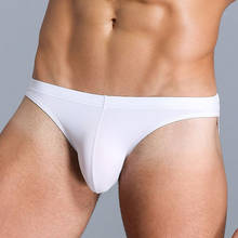 New Ice Silk Ultra-thin Sexy Underwear Men Briefs Seamless Breathable Panties Men Bikini Solid Low Waist Transparent Underwear 2024 - buy cheap