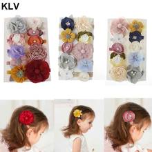 10Pcs Fashion Flower Baby Headband Super Soft Nylon Infant Baby Hair Band Baby Girl Hair Accessories Photography Props 2024 - buy cheap