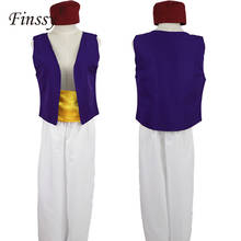 Halloween Adult man Party Costumes Movie Aladdin Costume Cosplay Prince Outfit Cosplay Aladdin Fancy Dress Adam Prince Costume 2024 - buy cheap
