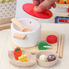 Children Play House Kitchen Toy Sets Wooden Simulation Toasters Bread Maker Coffee Machine Blender Baking Kit Game Kitchen Toy 2024 - buy cheap