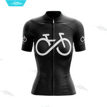 Женская короткая велосипедная рубашка, Джерси для горного велосипеда, летняя велосипедная куртка с графикой, модная велосипедная одежда, дышащая форма 2024 - купить недорого