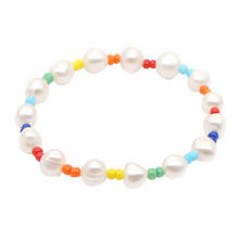 Go2Boho Freshwater Pearl Bracelet For Women Boho Jewelry Rainbow Colorful Seed Beads Bracelets On Hand Luxury Braclet Wholesale 2024 - buy cheap