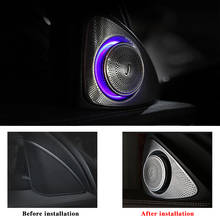 Car rotating LED lights tweeter  For Mercedes Benz W205 GLC series ambient light left right door side treble speaker 64 colors 2024 - buy cheap