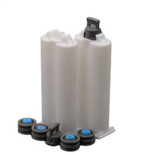 2pcs 50ml Cartridge 1:1 Mix Ratio Empty Double-Barrel AB Glue Tube with Sealing Pistons for 50ml 1:1 AB Glue Guns Dispenser Tool 2024 - buy cheap