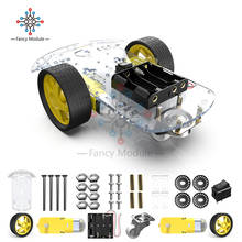 2wd-kits de chassi para robô com codificador de velocidade, para arduino 51 e m26, faça você mesmo, educativo 2024 - compre barato