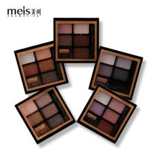 Paleta de sombras meis pigmentadas, paleta de maquiagem com 6 cores de pó brilhante, sombra na moda 2024 - compre barato