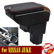 For NISSAN JUKE armrest box Double doors open 7USB Centre Console Storage Box Arm Rest 2024 - buy cheap