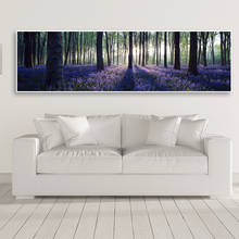 Wall Art Canvas Painting Sunset Lavender Forest Picture Wall HD Print Canvas Posters Flower Sea Landscape Living Room Home Decor 2024 - buy cheap