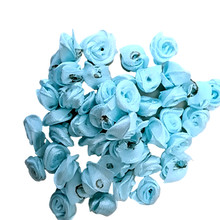 HL 100pcs Light Blue Ribbon Rose Flowers Wedding Decoration DIY Crafts Apparel Accessories Sewing Appliques 15mm A657 2024 - buy cheap