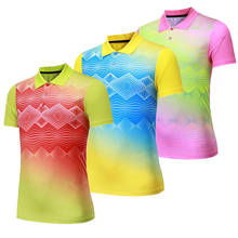 Camiseta de tênis de mangas curtas, camiseta esportiva para homens e mulheres, camiseta de tênis de mesa de golf, badminton, roupa esportiva 2024 - compre barato