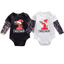 3M-24M Infant Newborn Baby Boy Girl My First Christmas Clothes Long Sleeve Romper Jumpsuit Xmas Clothing 2024 - buy cheap