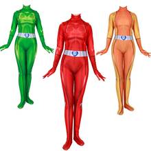 Women Girls Totally Spies Clover Ewing Samantha Simpson Alexandra Cosplay Costume Zentai Bodysuit Suit Jumpsuits 2024 - buy cheap