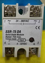 Relé de estado sólido monofásico, SSR-75DA, 75A, control de CC, CA SSR75DA, 10 Uds. 2024 - compra barato