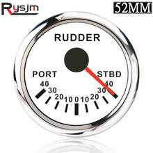 52mm Rudder Angle Indicator Gauge Meter 0-190ohm Sail Boat rudder angle indicator With Mating Sensor Red Backlight 12V 24V 2024 - buy cheap