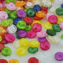 100 pces 14mm novos botões de plástico noções de costura artesanato acessórios ph11 2024 - compre barato