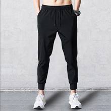 Pantalones informales holgados de gran tamaño para hombre, Pantalón deportivo de estilo coreano, de nueve puntos, a la moda, color negro, otoño 2024 - compra barato