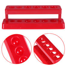 6 Holes Holder Red Plastic Test Tube Support Rack   Laboratory Test tube Burette Stand Shelf Lab School Supplies 2024 - buy cheap