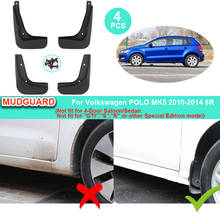 Protetor de para-lama automotivo volkswagen polo mk5 2010 2011 2012 2013 6r, 4 unidades, para-lamas, acessórios de proteção contra respingo 2024 - compre barato