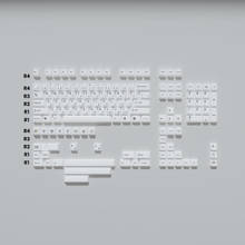 PBT Dye Subbed Keycap For Razer Corsair Mechanical keyboard Minimalist White Japanese Key Caps For MX Switch Cherry Profile 2024 - buy cheap