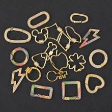 Juya DIY Gothic Jewelry Making Components Supplies Handmade Carabiner Screw Lock Clasp Accessories For Pendant Jewelry Making 2024 - buy cheap