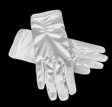 Women's elegant pearl beaded satin glove female spring summer sunscreen satin driving glove R3333 2024 - buy cheap
