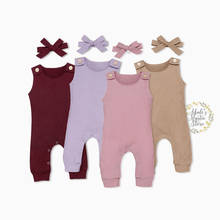 0-24M Newborn Toddler Baby Girls Rompers Knitted Jumpsuit Sleeveless Infant Girl Overalls Baby Costumes 2024 - buy cheap