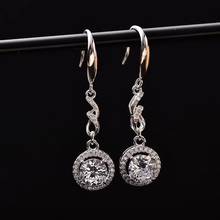 1ct Moissanite Earrings for Women Classic Tassel S925 Sterling Silver Platinum Plated Earrings Fine Jewelry 2024 - buy cheap