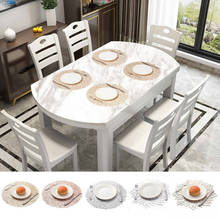 Place Mats Heat Insulation Non-Slip PVC Hollowed-out Table Placement For Kitchen Dining Table 2024 - buy cheap