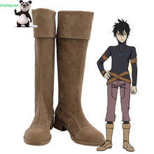 Black Clover Yuno Light Yellow Cosplay Shoes Long Boots Leather CosplayLove For Halloween Christmas 2024 - buy cheap