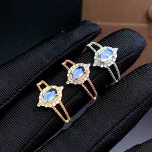 Romantic Moonstone gemstone ring for women silver jewelry moon light girl gentle character birthday party lover's gift 2024 - buy cheap