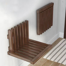 Ultra Thin Hidden Wall Hanging Folding Chair Porch Chair Shoe Changing Wall-Mounted Folding Bathroom Stool 2024 - buy cheap
