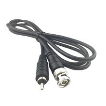 Cabo conector coaxial de 1m/3 pés bnc macho para rca, adaptador de vídeo para sistema de câmera de cctv, acessórios 2024 - compre barato