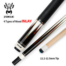 ZOKUE Pool Cue Real Wood Inlay12.2-12.5mm SEE-EYA Pigskin Tip Professional Stick Genuine Leather Radial Joint Kit Precious Wood 2024 - buy cheap