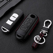 New Gift 4D Car Geunine Leather Key Cover Case Mazda 2 3 6 Atenza Axela CX-5 CX5 CX 5 CX-7 CX-9 2015 2016 2017 2018 3button key 2024 - buy cheap