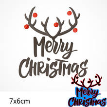 merry Christmas letter Metal Cutting Dies steel Crafts Stencil For DIY Scrapbooking Album stamp Paper/photo Cards Embossing Die 2024 - buy cheap