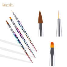 3 шт./компл. ногтей кисть-карандаш для рисования лазера градиент ручкой УФ-гель для очистки кисти для рисования набор для маникюра и нейл-арта 2024 - купить недорого