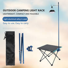 Destacável de acampamento lâmpada dobrável pólo ao ar livre lanterna suporte fixo tripé suporte portátil luz pendurado rack armazenamento saco 2024 - compre barato