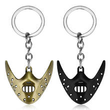 The Silence of the Lambs Keychain Newest Horror Movie Series Mask Pendant Fashion Keyring 2024 - buy cheap