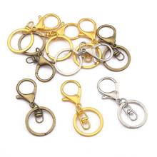 10pcs/lot Split Key Ring Swivel Lobster Clasp Keychains Connector For Bag Belt Chains DIY Jewelry Making Findings 2024 - buy cheap