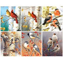Diamond Painting Cross Stitch Birds 5D DIY Diamond Embroidery Sale Animals Rhinestones Picture Mosaic Art Home Decor 2024 - buy cheap