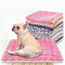 Winter Warm Dog Bed Soft Flannel Pet MatCat Dog Blanket Puppy Sleeping Cover Towel Cushion for Small Medium Large Dogs Mat 2024 - buy cheap