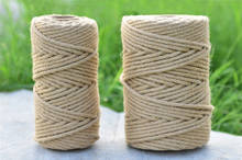 6mm Natural Jute Rope Macrame String Hemp Twisted Cord DIY Handmade Decoration Pet Scratching 10m to 100m 2024 - buy cheap